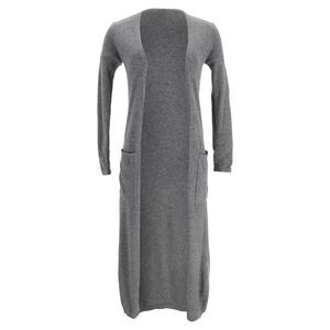 Theory Open Front Cardigan in Grey Cashmere